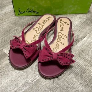 Sam Edelman suede and leather sandals